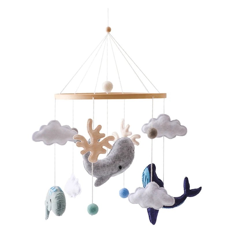Baby Wooden Crib Mobile Bed Bell Hanging Rattle Toy Newborn Music Box Bed Bell Hanging Toys Holder Bracket Infant Crib Baby Gift - jouetsbebe.com