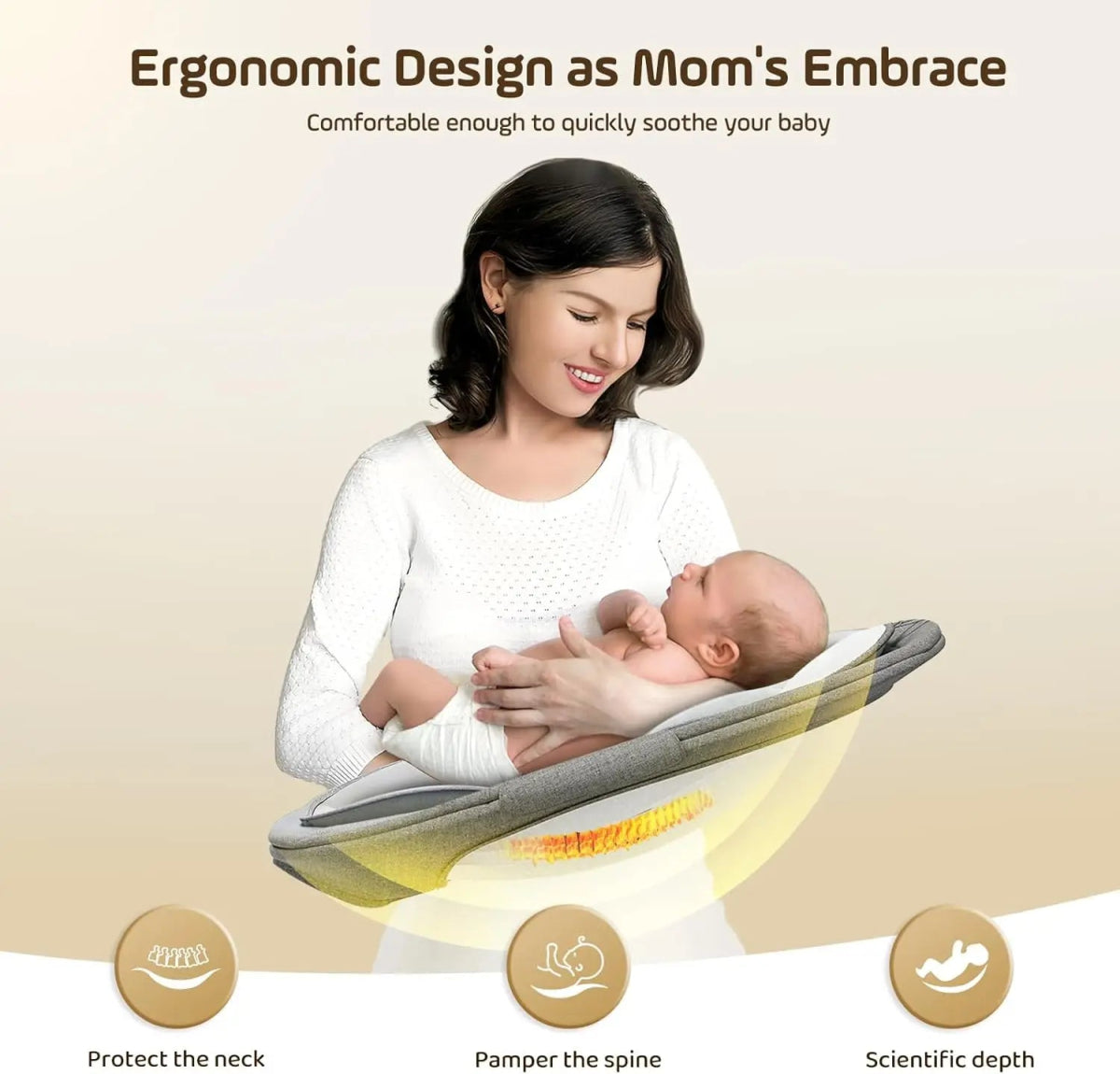 Balancelle Électrique Bluetooth pour Bébé – 5 Vitesses, Musique, Télécommande & Application Mobile - jouetsbebe.com