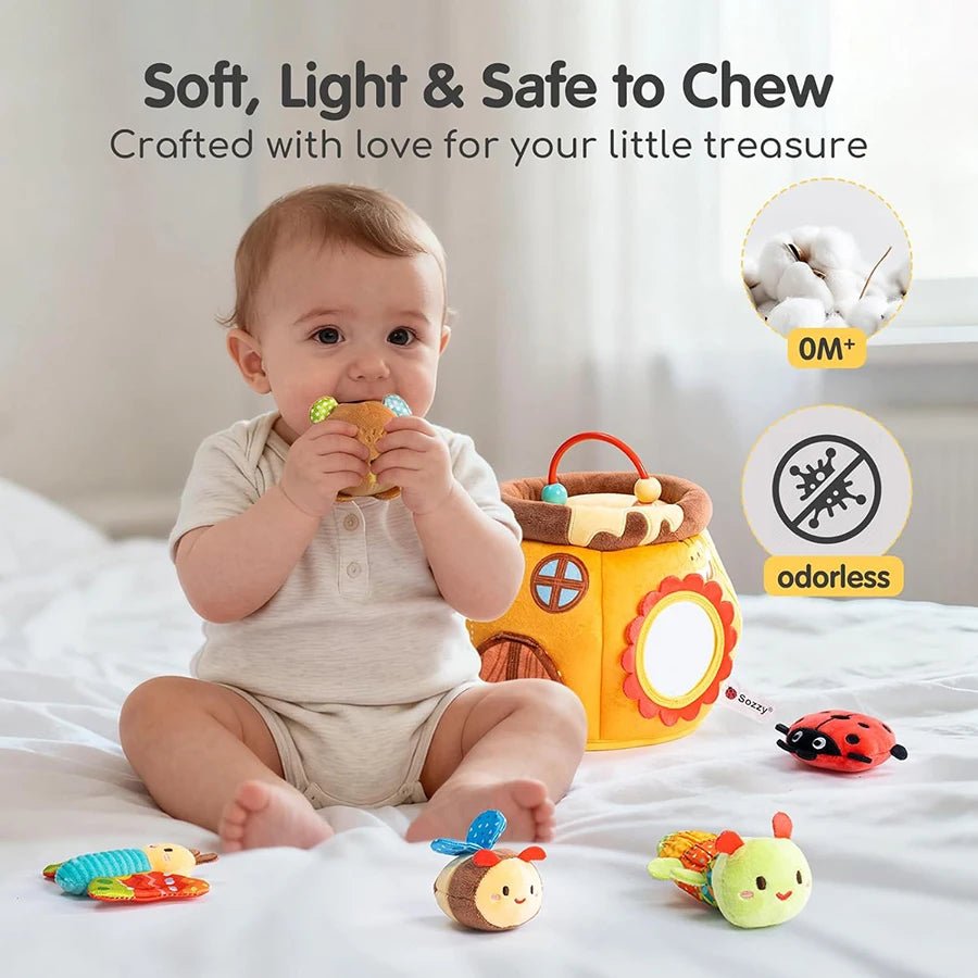 Beehouse Sensorielle Montessori – Jouet Éveil Bébé 6 - 12 Mois - jouetsbebe.com