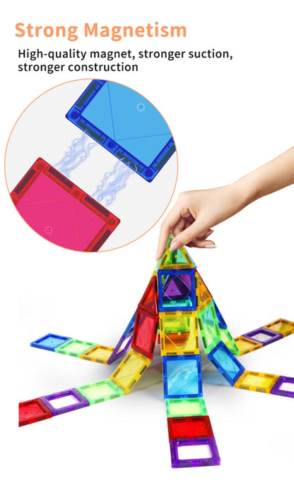 Blocs de Construction Magnétiques – Jeu Éducatif inspiration Montessori - jouetsbebe.com