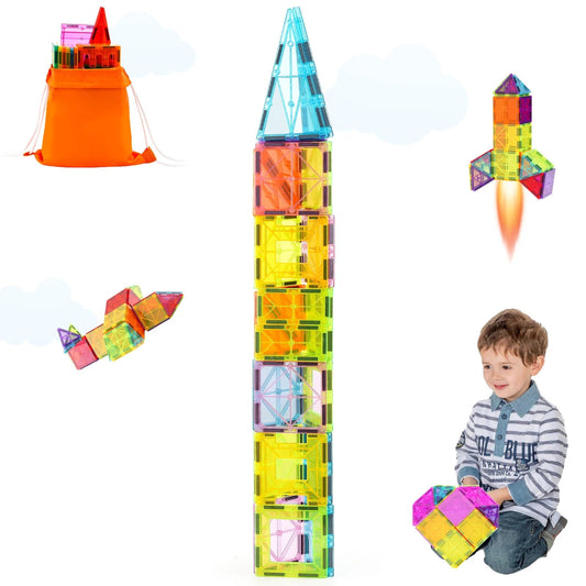 Blocs Magnétiques 32 Pièces – Jeu de Construction Éducatif Montessori pour Enfants - jouetsbebe.com