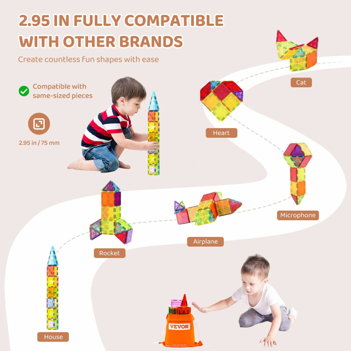 Blocs Magnétiques 32 Pièces – Jeu de Construction Éducatif Montessori pour Enfants - jouetsbebe.com