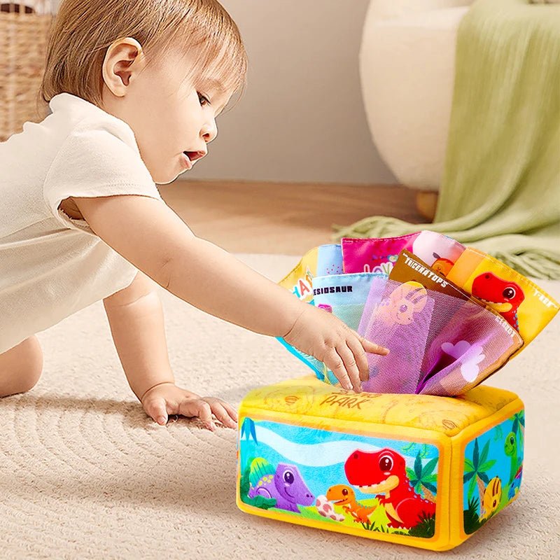 Boîte à Mouchoirs en Tissu Montessori - jouetsbebe.com