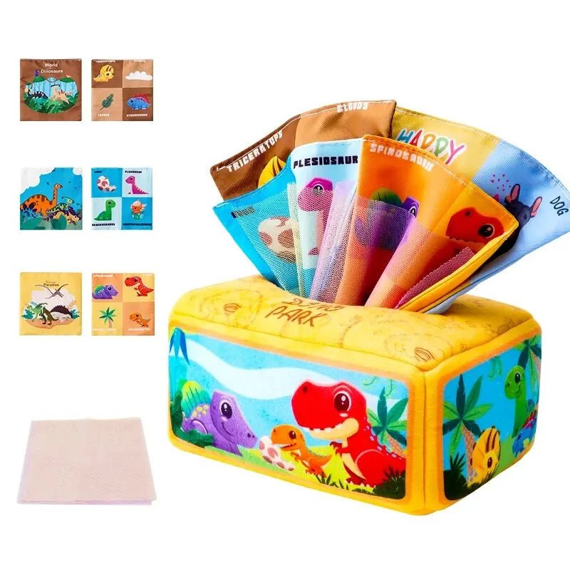 Boîte à Mouchoirs en Tissu Montessori - jouetsbebe.com