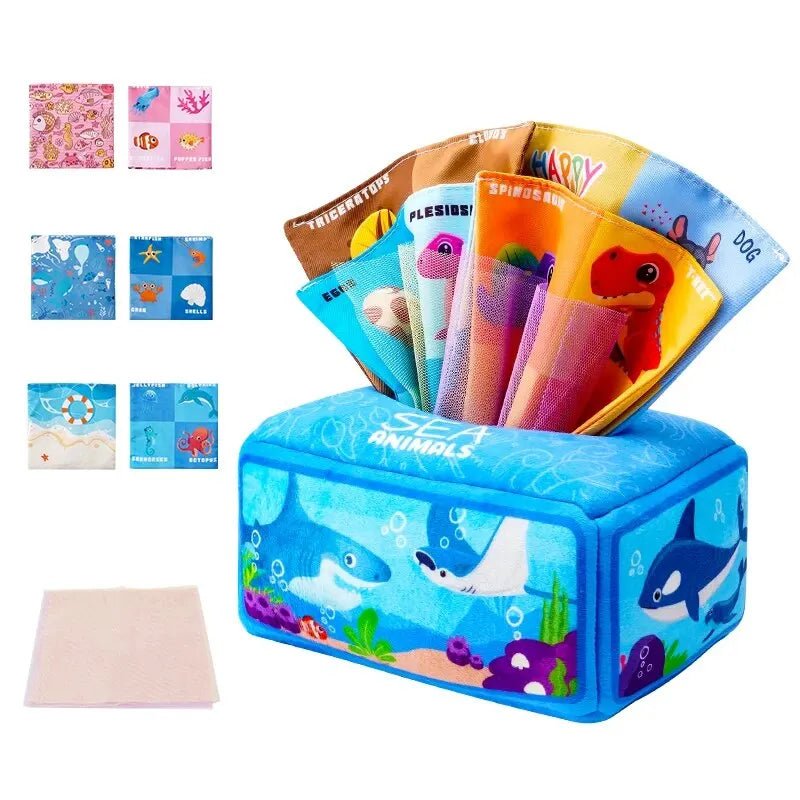 Boîte à Mouchoirs en Tissu Montessori - jouetsbebe.com