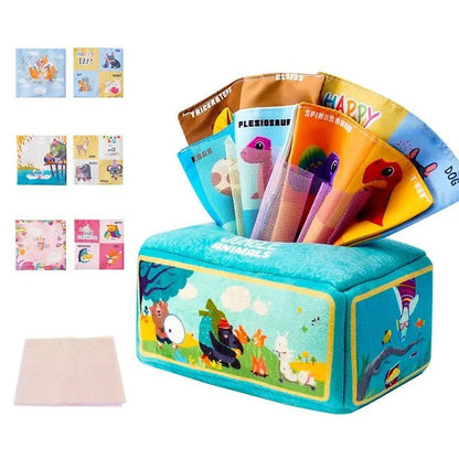 Boîte à Mouchoirs en Tissu Montessori - jouetsbebe.com