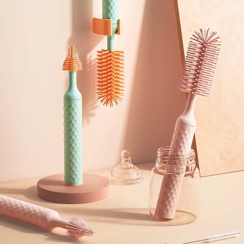 Brosse à Biberon en Silicone Électrique : L'Allié Parfait pour des Biberons Impeccablement Propres - Le Bon Plan