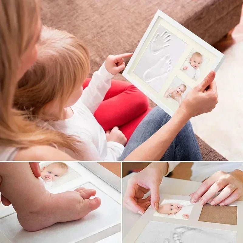 👣 Cadre Empreintes Bébé Mains & Pieds – Souvenir Naissance Éternel - jouetsbebe.com