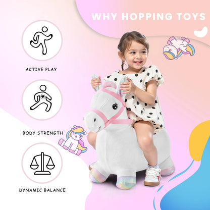 🐴 Cheval à Bascule Gonflable pour Enfant 2 à 5 Ans 🎠 - jouetsbebe.com