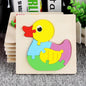 Children Boys And Girls Cartoon Three-Dimensional Wooden Puzzle Animal Traffic Geometry Shape Matching Puzzle Toy P80 - jouetsbebe.com