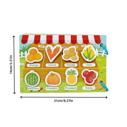 Children's Reusable Activity Books, Early Learning Educational Tools for School and Home, Fun Interactive Toys with Animal, Transportation, and Farm Themes, Matching Games, Suitable for Ages Three and up - jouetsbebe.com