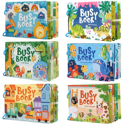Children's Reusable Activity Books, Early Learning Educational Tools for School and Home, Fun Interactive Toys with Animal, Transportation, and Farm Themes, Matching Games, Suitable for Ages Three and up - jouetsbebe.com