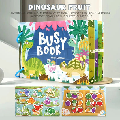 Children's Reusable Activity Books, Early Learning Educational Tools for School and Home, Fun Interactive Toys with Animal, Transportation, and Farm Themes, Matching Games, Suitable for Ages Three and up - jouetsbebe.com