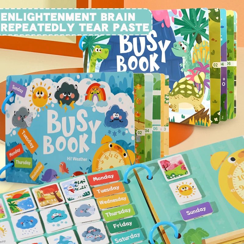 Children's Reusable Activity Books, Early Learning Educational Tools for School and Home, Fun Interactive Toys with Animal, Transportation, and Farm Themes, Matching Games, Suitable for Ages Three and up - jouetsbebe.com