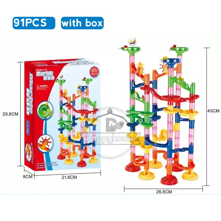 🌀 Circuit à Billes Enfant – Jeu de Construction 3D Créatif 🎨 (29 à 133 pièces) - jouetsbebe.com
