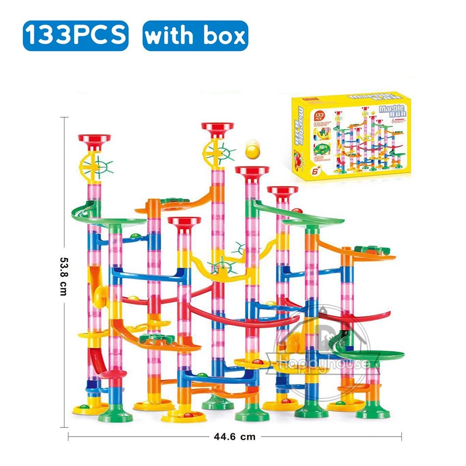 🌀 Circuit à Billes Enfant – Jeu de Construction 3D Créatif 🎨 (29 à 133 pièces) - jouetsbebe.com