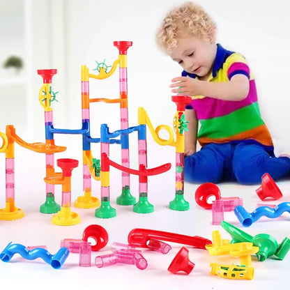 🌀 Circuit à Billes Enfant – Jeu de Construction 3D Créatif 🎨 (29 à 133 pièces) - jouetsbebe.com