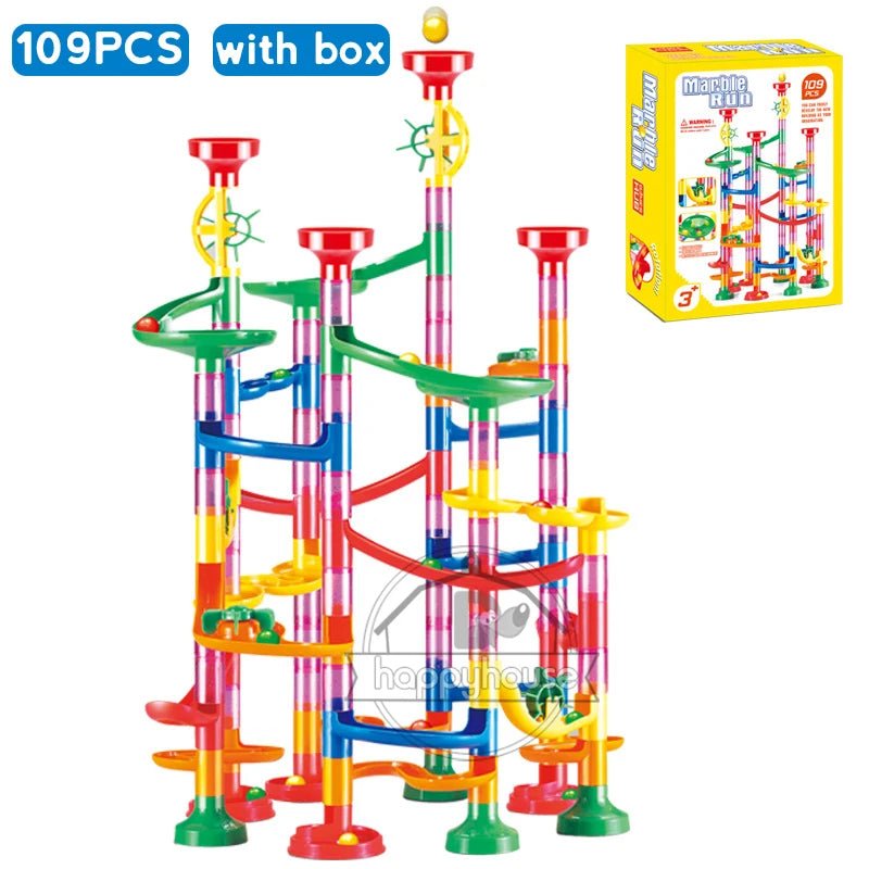 🌀 Circuit à Billes Enfant – Jeu de Construction 3D Créatif 🎨 (29 à 133 pièces) - jouetsbebe.com