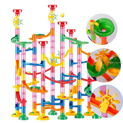 🌀 Circuit à Billes Enfant – Jeu de Construction 3D Créatif 🎨 (29 à 133 pièces) - jouetsbebe.com