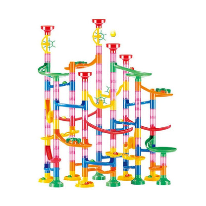 🌀 Circuit à Billes Enfant – Jeu de Construction 3D Créatif 🎨 (29 à 133 pièces) - jouetsbebe.com