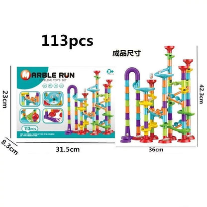 🌀 Circuit à Billes Enfant – Jeu de Construction 3D Créatif 🎨 (29 à 133 pièces) - jouetsbebe.com