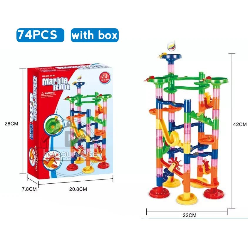 🌀 Circuit à Billes Enfant – Jeu de Construction 3D Créatif 🎨 (29 à 133 pièces) - jouetsbebe.com