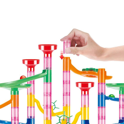 🌀 Circuit à Billes Enfant – Jeu de Construction 3D Créatif 🎨 (29 à 133 pièces) - jouetsbebe.com