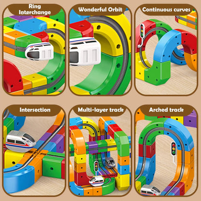 Circuit Magnétique pour Enfant – Circuit de Construction avec Véhicule - jouetsbebe.com