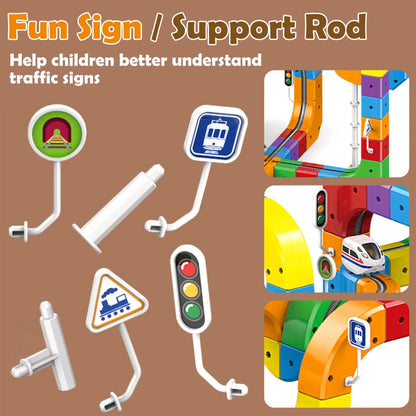 Circuit Magnétique pour Enfant – Circuit de Construction avec Véhicule - jouetsbebe.com