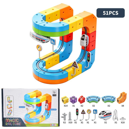 Circuit Magnétique pour Enfant – Circuit de Construction avec Véhicule - jouetsbebe.com