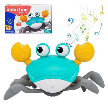 🦀 Crabe Dansant « Fugitif » – Jouet Interactif à Détection d’Obstacles - jouetsbebe.com