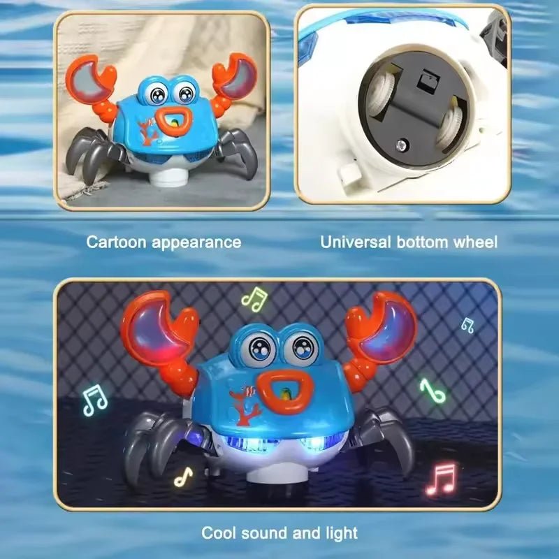 🦀 Crabe Dansant « Fugitif » – Jouet Interactif à Détection d’Obstacles - jouetsbebe.com
