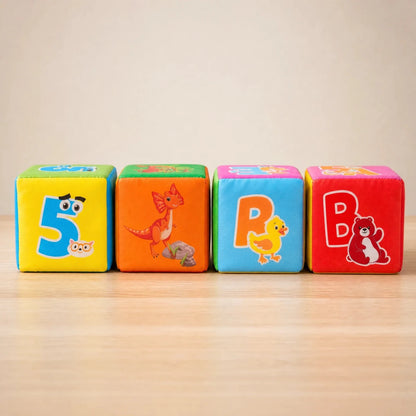 Dés Éducatifs Montessori en Mousse – 4 Cubes Lettres et Chiffres - jouetsbebe.com