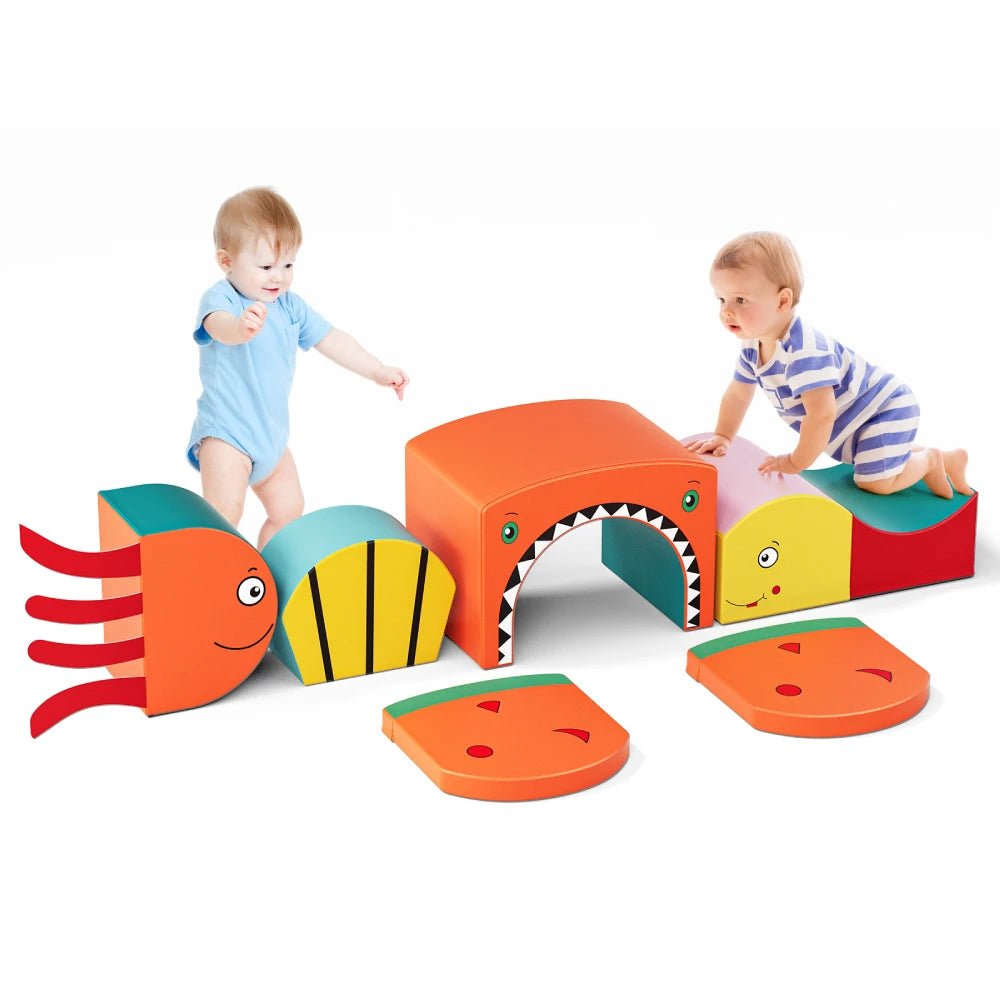 🌊 Ensemble de Blocs d’Escalade en Mousse – Thème Océan 🐠 - jouetsbebe.com