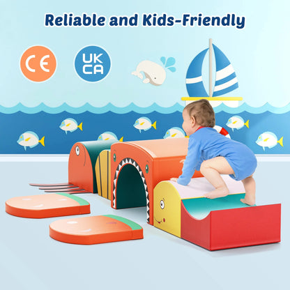 🌊 Ensemble de Blocs d’Escalade en Mousse – Thème Océan 🐠 - jouetsbebe.com