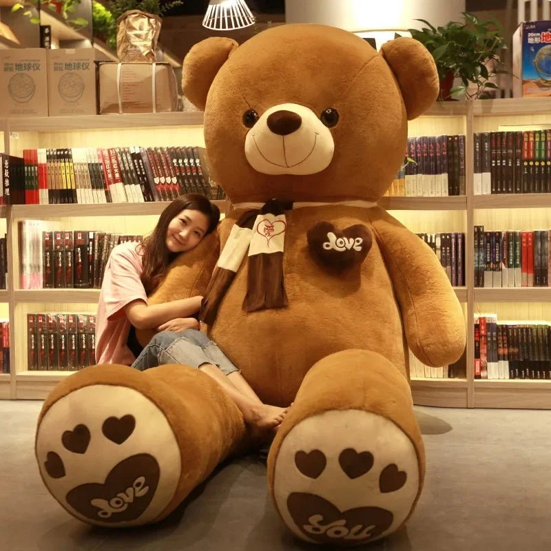 Grand Ours en Peluche LOVE – 60 cm / 180 cm - jouetsbebe.com