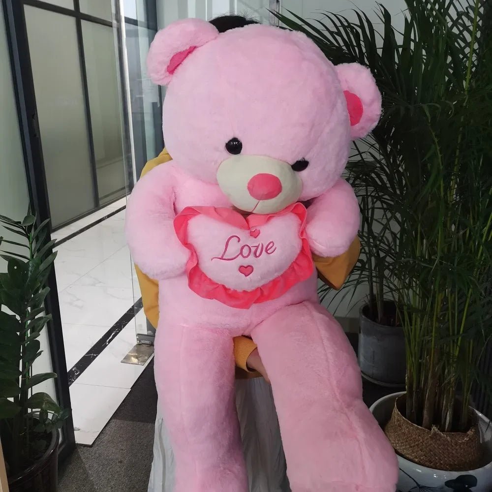 🧸 Grand Ours en Peluche LOVE – 80 cm / 100 cm 🎁 - jouetsbebe.com