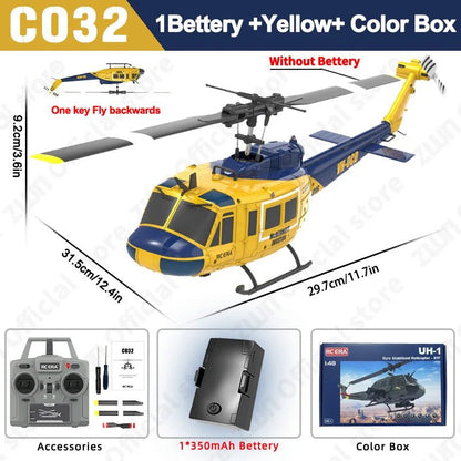 🚁 Hélicoptère RC C032 Brushless 2.4G – Vol Stable et Acrobaties - jouetsbebe.com