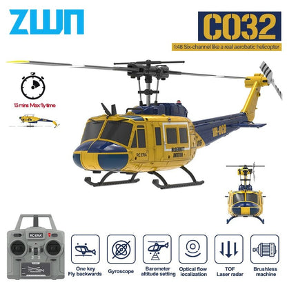 🚁 Hélicoptère RC C032 Brushless 2.4G – Vol Stable et Acrobaties - jouetsbebe.com