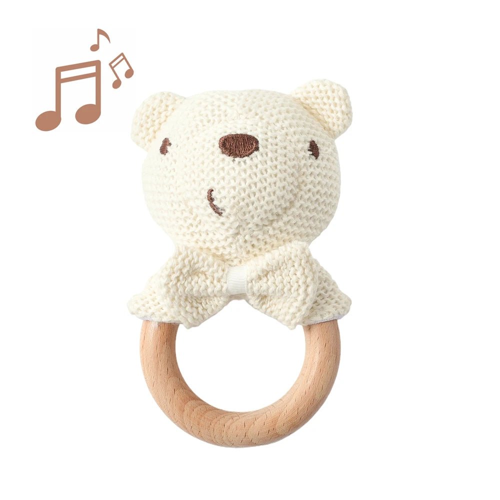 Hochet Bébé en Bois et Anneau de Dentition - jouetsbebe.com