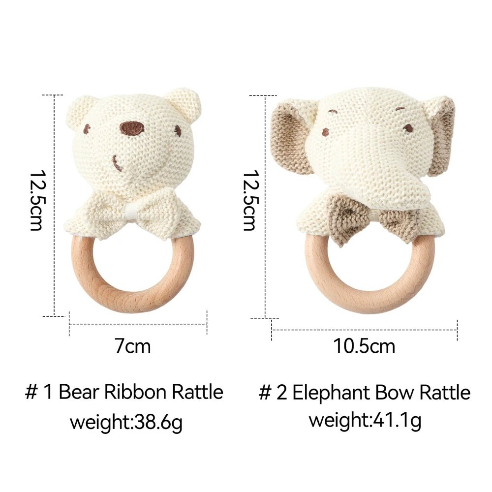 Hochet Bébé en Bois et Anneau de Dentition - jouetsbebe.com