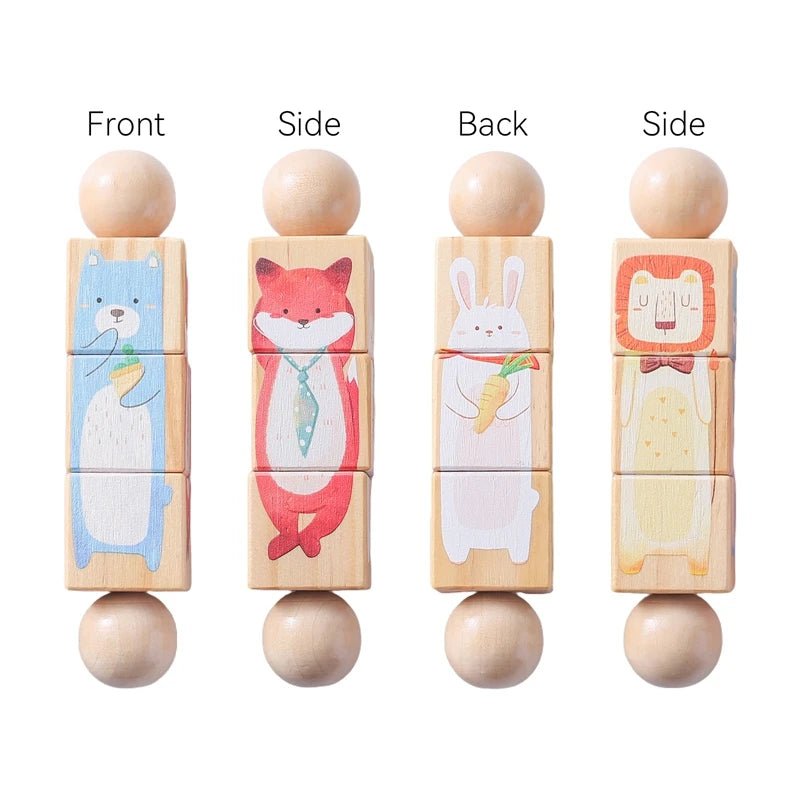 🧸 Hochet Montessori en Bois Naturel – Anneau de Dentition Bébé en Forme d’Ours - jouetsbebe.com