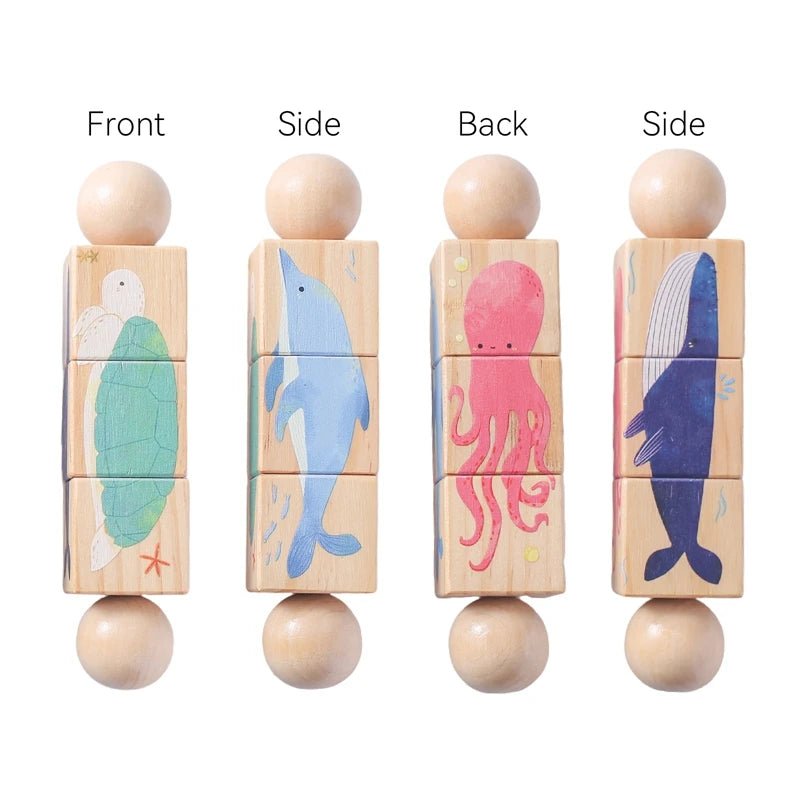 🧸 Hochet Montessori en Bois Naturel – Anneau de Dentition Bébé en Forme d’Ours - jouetsbebe.com