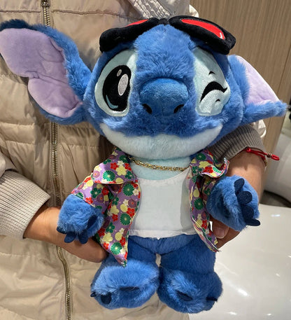 Hot 30cm Genuine Disney Kawaii Stitch Cool Style Lilo&Stitch Plush Dolls Stuffed Toys High Quality Children Toy Girlfriend Gift - jouetsbebe.com