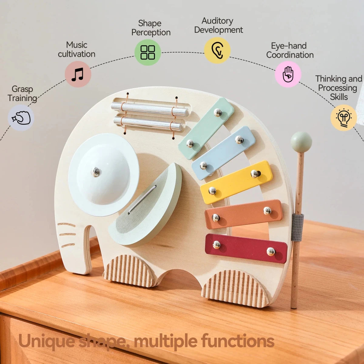 Instrument Musical Montessori 5 en 1 - jouetsbebe.com