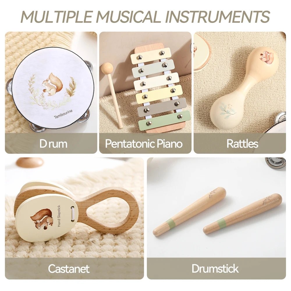 Instruments de Musique en Bois Montessori - jouetsbebe.com