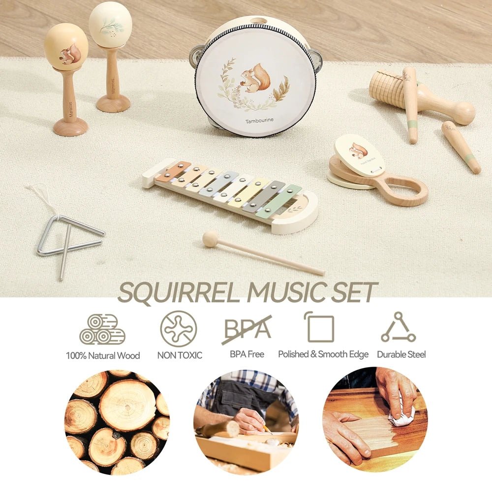 Instruments de Musique en Bois Montessori - jouetsbebe.com