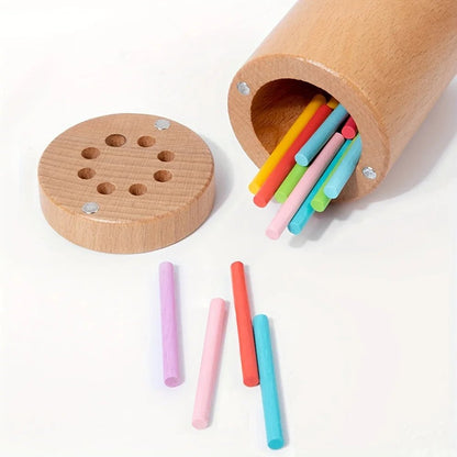 Jeu de bâtons en bois Montessori - jouetsbebe.com