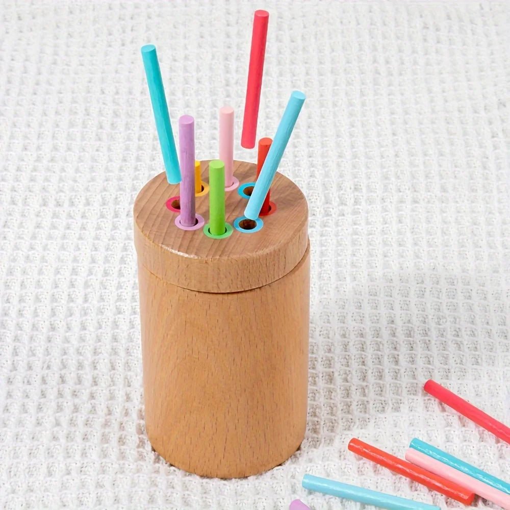 Jeu de bâtons en bois Montessori - jouetsbebe.com