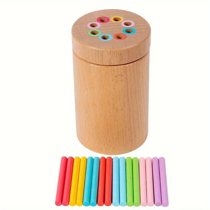 Jeu de bâtons en bois Montessori - jouetsbebe.com